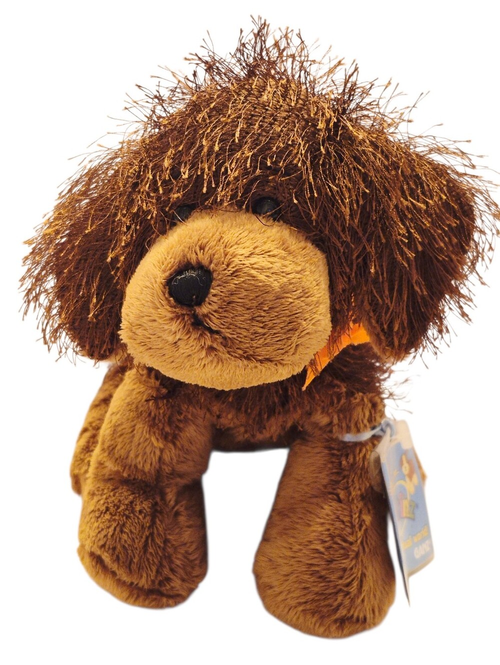 CUTE Webkinz Brown ShaggyDog Plush GANZ HM195 Retired Stuffed Animal Sealed Code